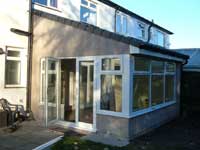 rear extension forming additional dining area